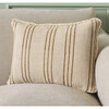 Rory, 14 X 20, Tan/Natural, Cotton Linen Lumbar Pillow - Decorative Pillows - 2