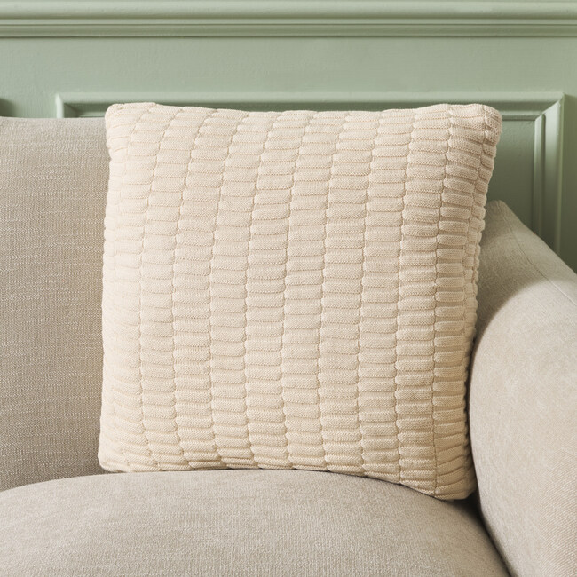 Stacia, 18 X 18, Natural, Cotton Pillow - Decorative Pillows - 2