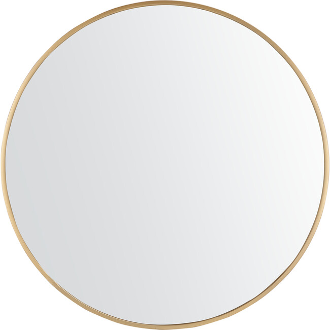 Rinlon, 30 Inch, Gold, Iron/Mdf Mirror