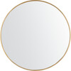 Rinlon, 30 Inch, Gold, Iron/Mdf Mirror - Mirrors - 1 - thumbnail