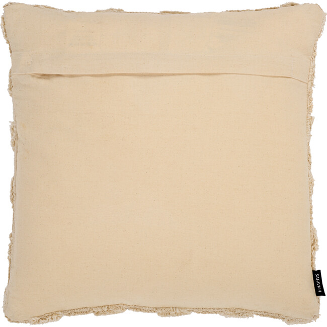 Indira, 18 X 18, Ivory, Cotton Pillow - Decorative Pillows - 3