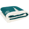 Cedar Sherpa Throw, Evergreen - Throws - 1 - thumbnail