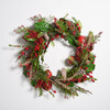 Faux 30 Inch Myrtle Led Wreath with Red Bells - Wreaths - 1 - thumbnail