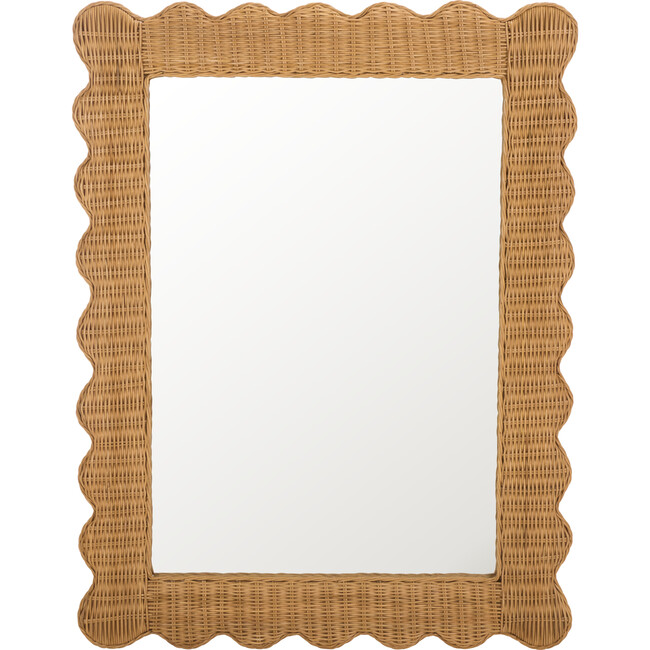 Glendetta Rattan 40" Rectangle Mirror, Natural