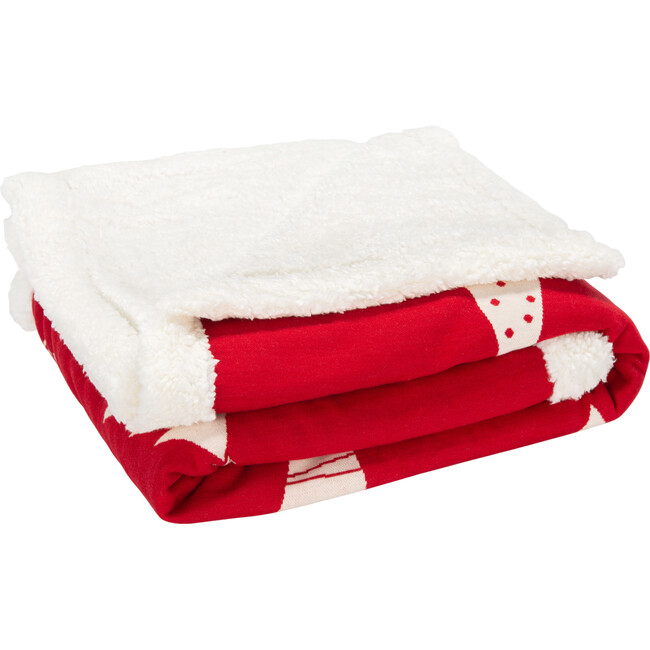 Cedar Sherpa Throw, Red - Throws - 3
