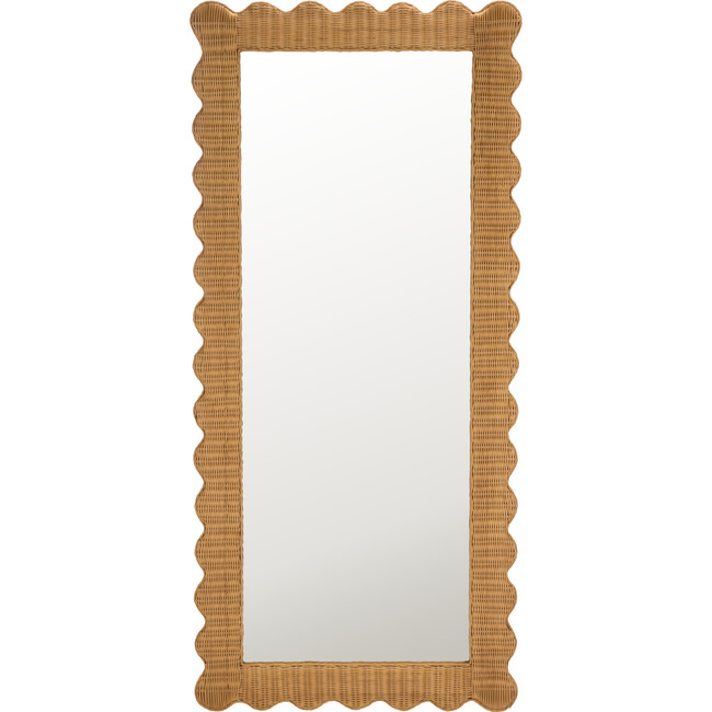 Glendetta Rattan 70" Rectangle Mirror, Natural