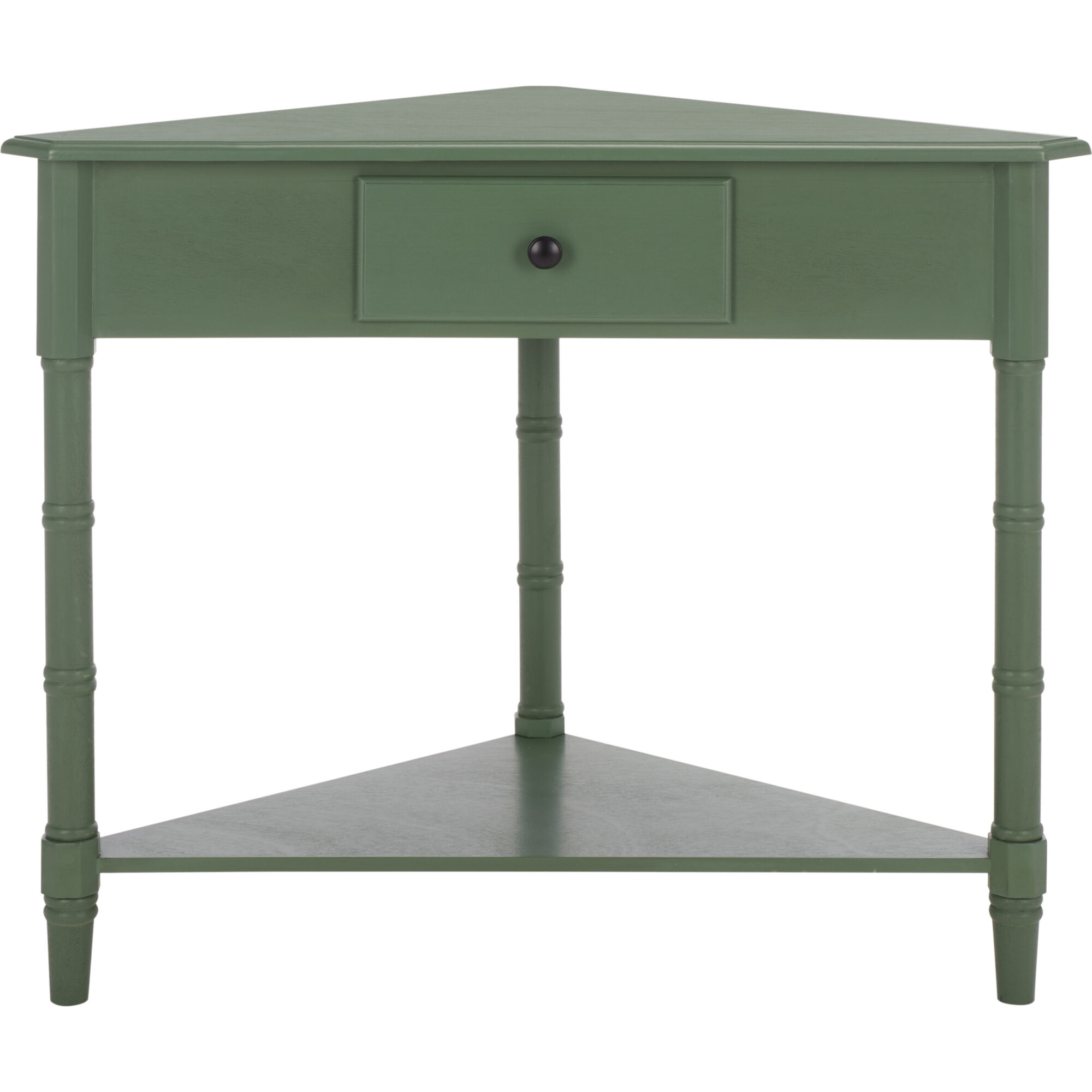 Gomez Corner Table, Dusty Green - Safavieh Nightstands & Accent