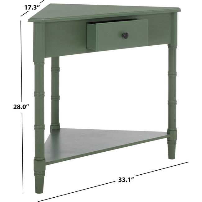 Gomez Corner Table, Dusty Green - Accent Tables - 3
