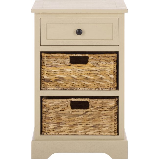Carrie Side Storage Side Table, Sand