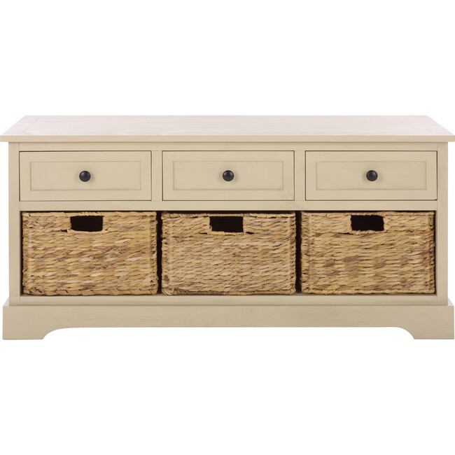 Damien 3 Drawer Storage Bench, Sand