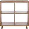 Yona 4 Shelf Accent Table, Brown Oak - Accent Tables - 1 - thumbnail