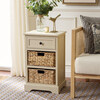 Carrie Side Storage Side Table, Sand - Storage - 2