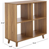 Yona 4 Shelf Accent Table, Brown Oak - Accent Tables - 3