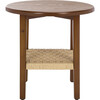 Rakoma 1 Shelf End Table, Walnut - Accent Tables - 1 - thumbnail