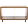 Yona Horizontal 2 Shelf Accent Table, Brown Oak - Accent Tables - 1 - thumbnail