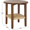 Rakoma 1 Shelf End Table, Walnut - Accent Tables - 3