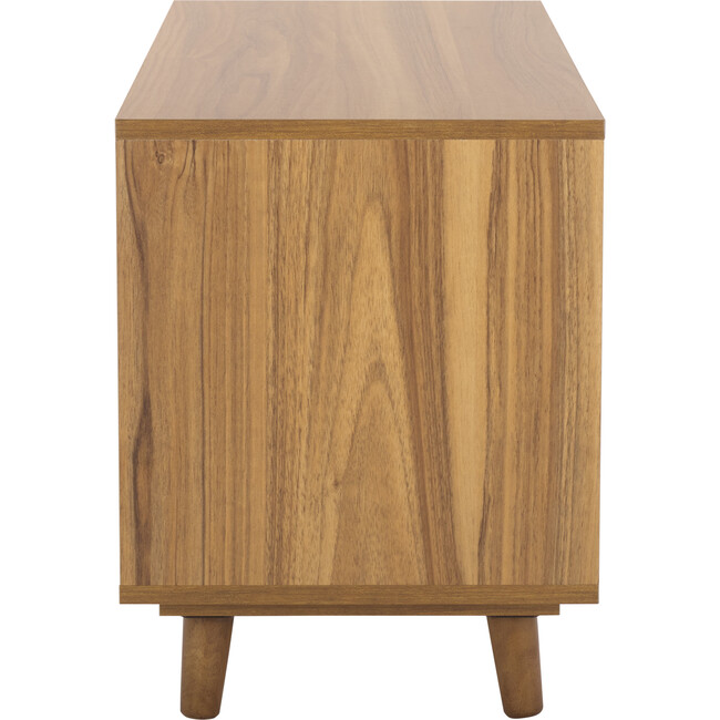 Yona Horizontal 2 Shelf Accent Table, Brown Oak - Accent Tables - 4