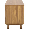 Yona Horizontal 2 Shelf Accent Table, Brown Oak - Accent Tables - 4