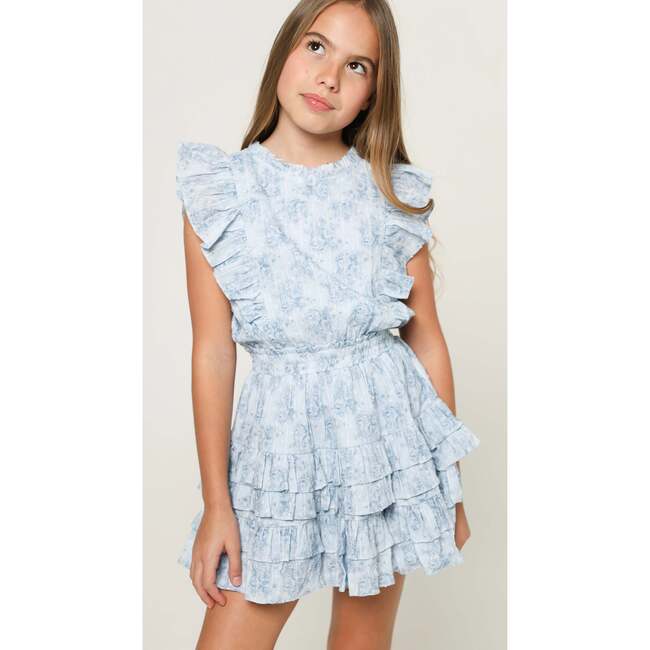 Gustavia Dress Mini Roses Blue