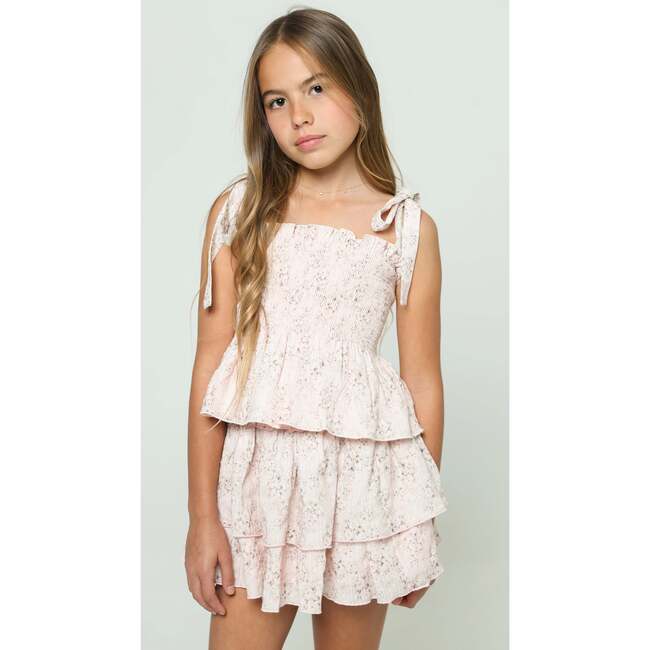 Gigi Skirt in Pink Mini Roses