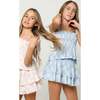 Gigi Top in Mini Roses Blue - T-Shirts - 3