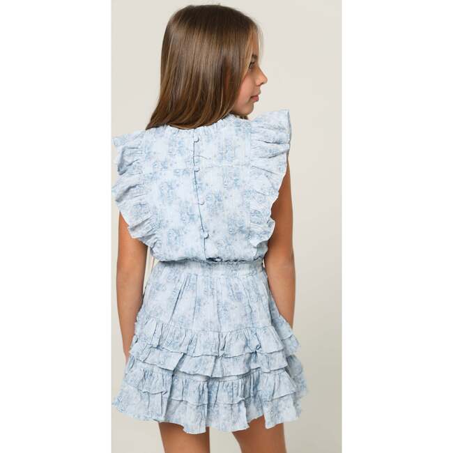 Gustavia Dress Mini Roses Blue