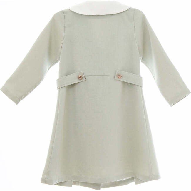 Zelie dress, dusty sage green tweed - Dresses - 2