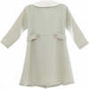 Zelie dress, dusty sage green tweed - Dresses - 2