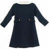 Zelie dress, dark sapphire tweed - Dresses - 2