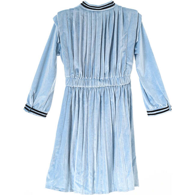 Vivienne dress, velvet sky blue - Dresses - 2