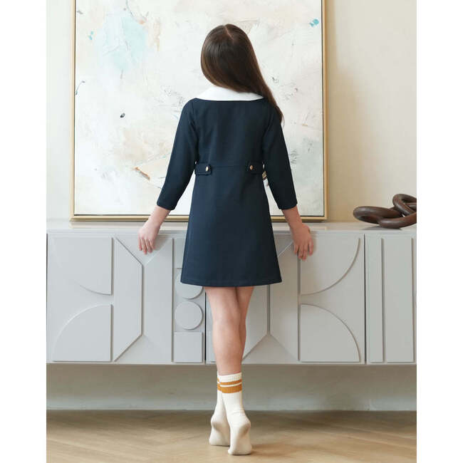 Zelie dress, dark sapphire tweed - Dresses - 4