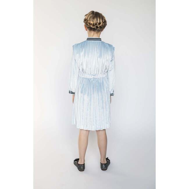 Vivienne dress, velvet sky blue - Dresses - 6