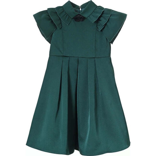 Rosalind dress, hunter green
