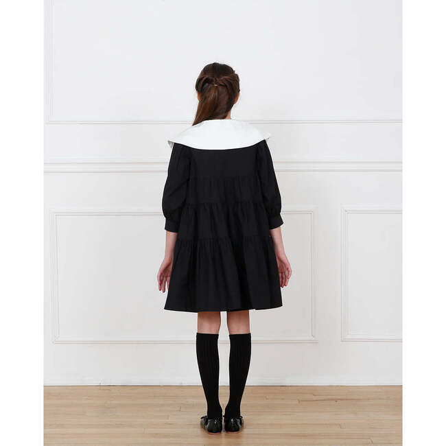 Hermione dress, black off-white - Dresses - 5