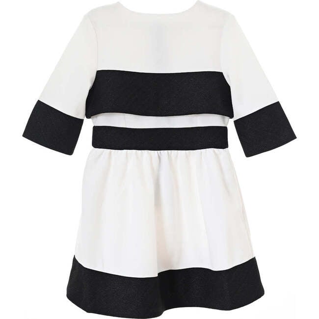 Eugenie dress, black off-white