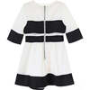 Eugenie dress, black off-white - Dresses - 2