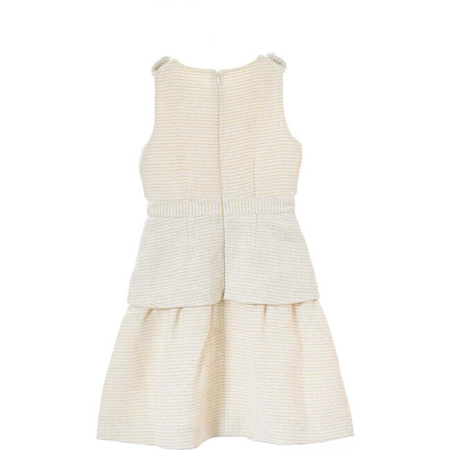 Daphne dress, ivory with gold metallic thread - Dresses - 2