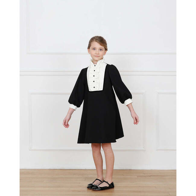 Diana dress, black ivory - Dresses - 4