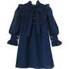 Brigitte dress, dark sapphire blue - Dresses - 1 - thumbnail