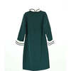 Antoinette ruffle bow dress, hunter green - Dresses - 2