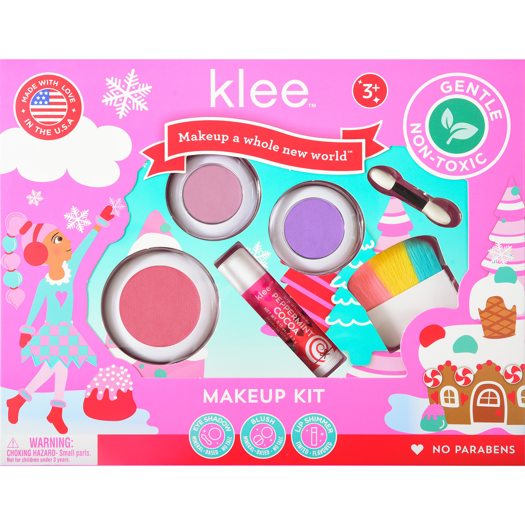 Sparkly Reindeer - Kids' Holiday Mineral Makeup Set - Klee