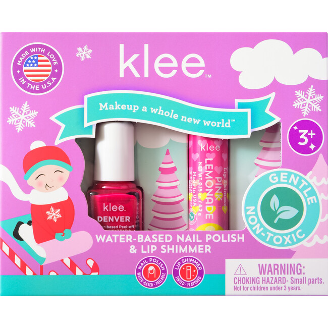 Angels' Skates - Kids' Holiday Nail Polish and Lip Shimmer Set