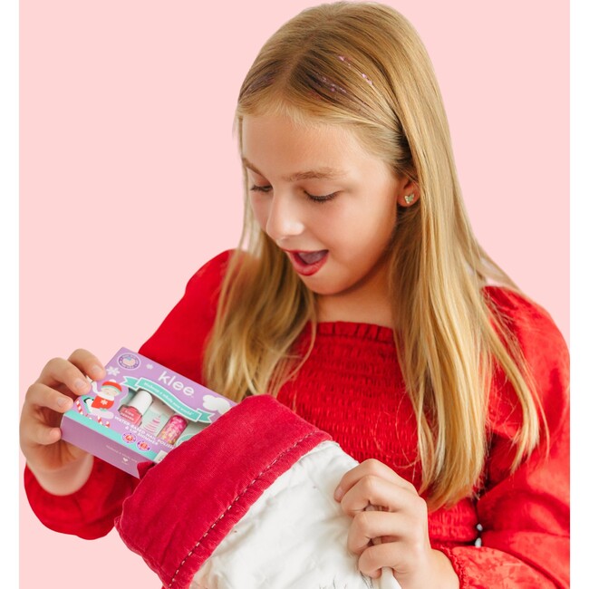 Elves' Sleds - Kids' Holiday Nail Polish and Lip Shimmer Set - Makeup Kits & Beauty Sets - 6