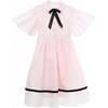 Lea Dress, Pink/White - Dresses - 1 - thumbnail