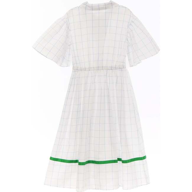 Lea Dress, Blue Checkered - Dresses - 2
