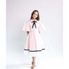 Lea Dress, Pink/White - Dresses - 2 - thumbnail