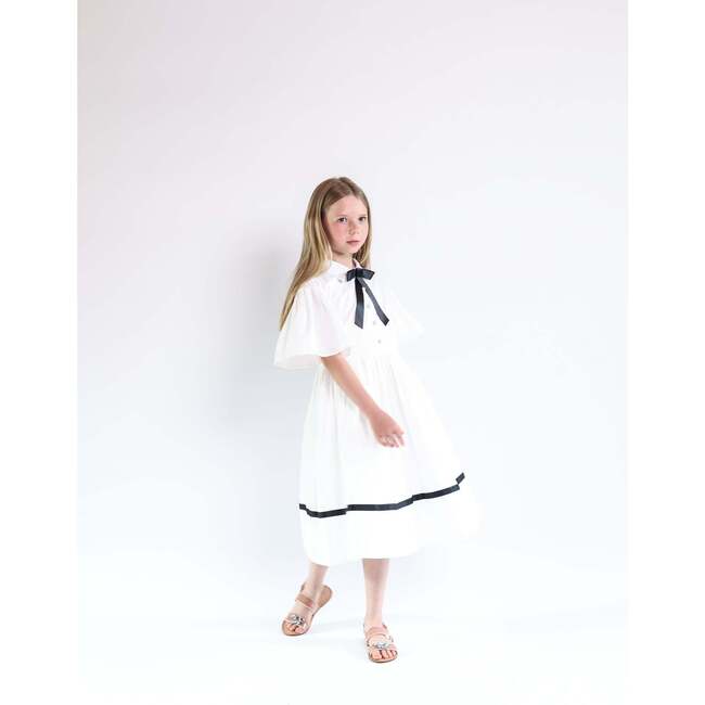 Lea Dress, Pink/White - Dresses - 6