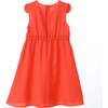 Colette Dress, Scarlet-Orange/Lavender - Dresses - 2
