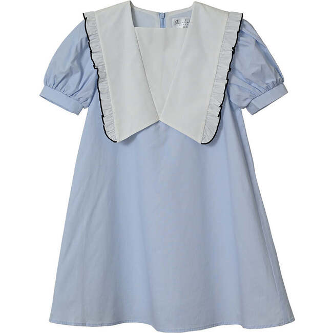 Millie dress , baby blue/off-white - Dresses - 1