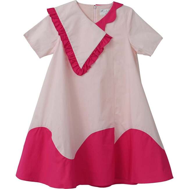 Lola dress , blush pink/hot pink - Dresses - 1